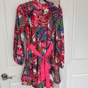 Women’s colorful mid length dress